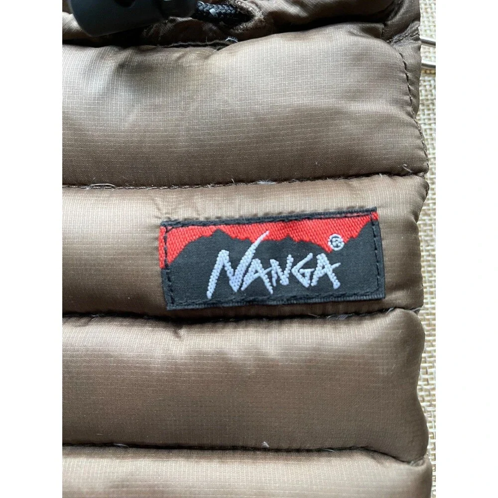 NANGA Mini Sleeping Bag Phone Case Coyote Brown Down-Filled Gorpcore EDC Pouch